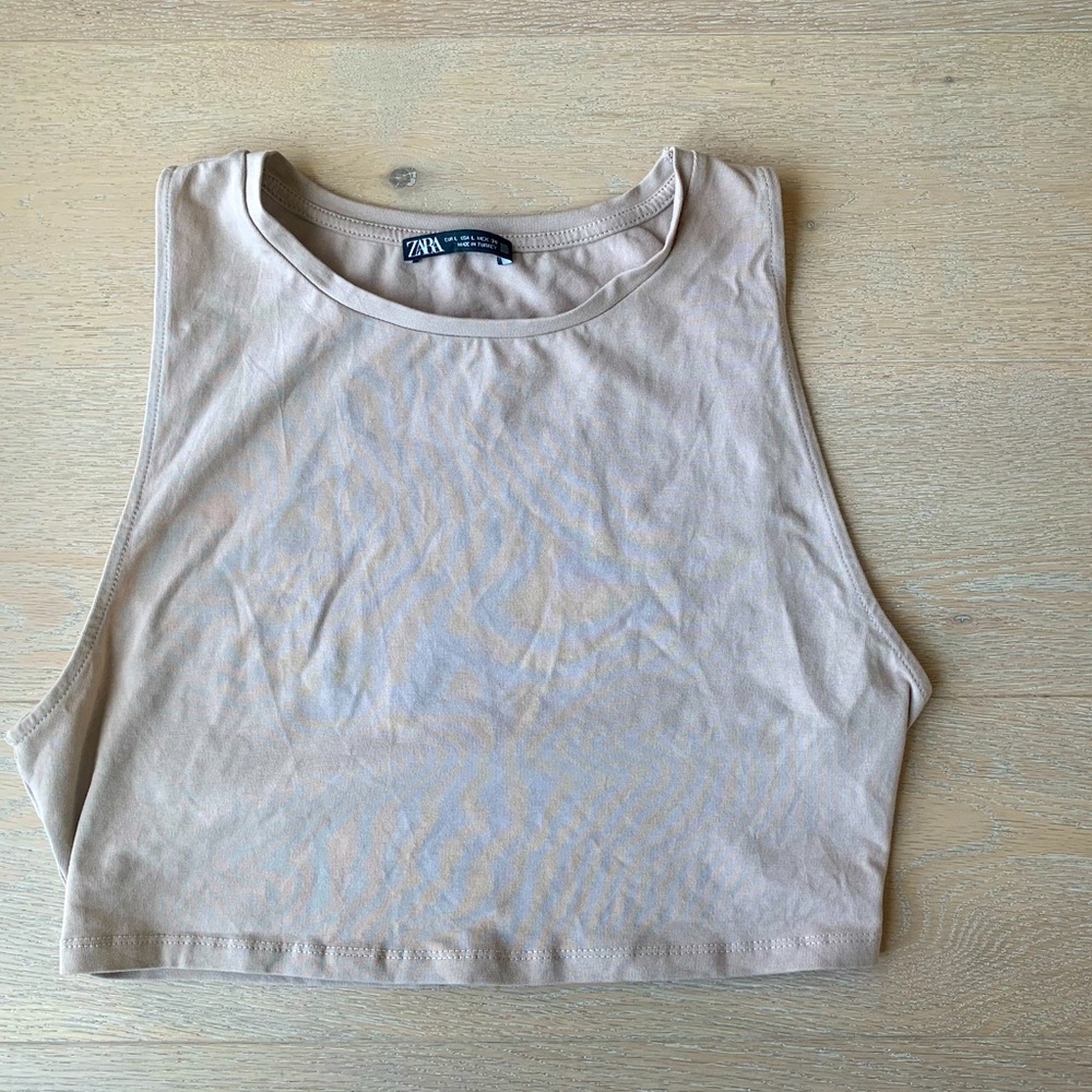 Zara cropped tank top